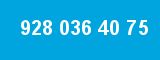 928 036 40 75 928 036 40 75